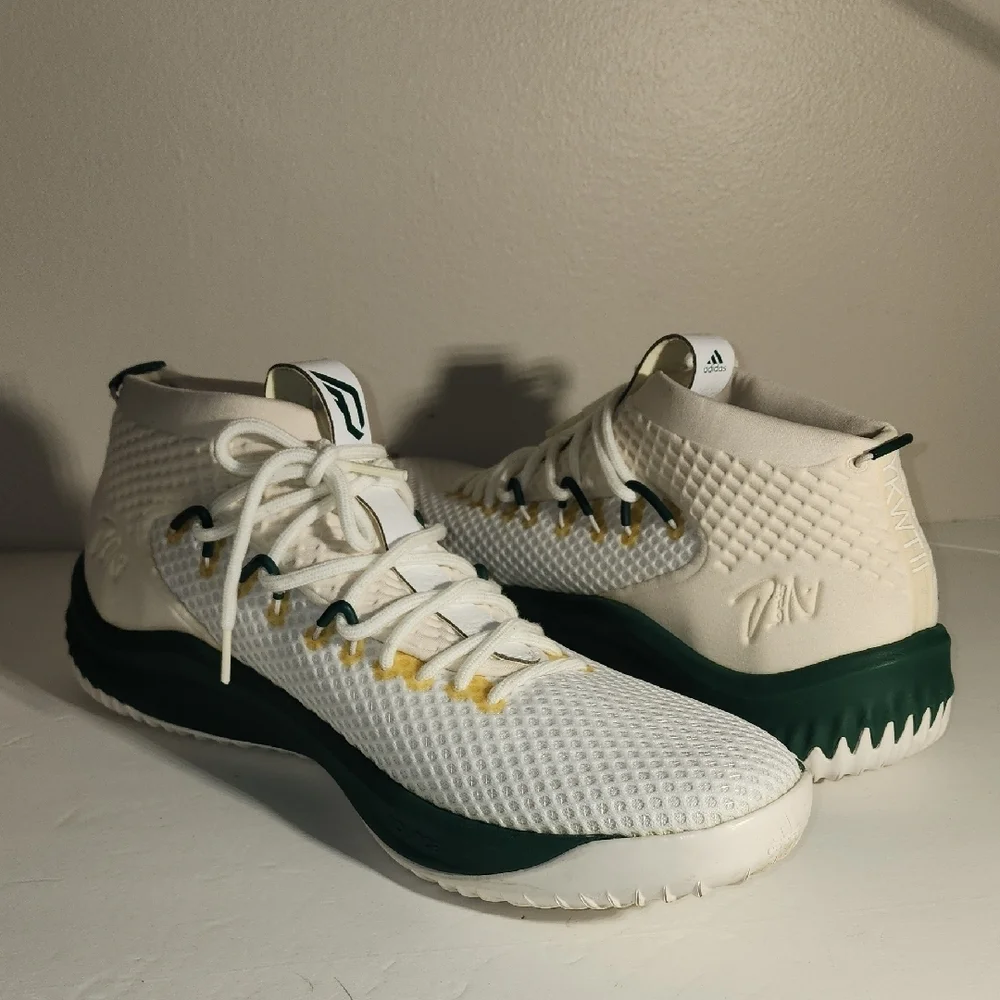 adidas White and Green Sneakers